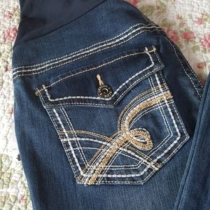New Indigo Blue Maternity Jeans Sz XS